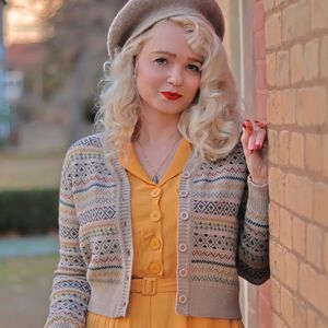 Bloomsbury Fair Isle Cardigan 1940s Style Knitwear Christmas jumper from Not On The High Street