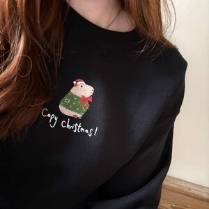 Capybara Embroidered Christmas Jumper from Not On The High Street