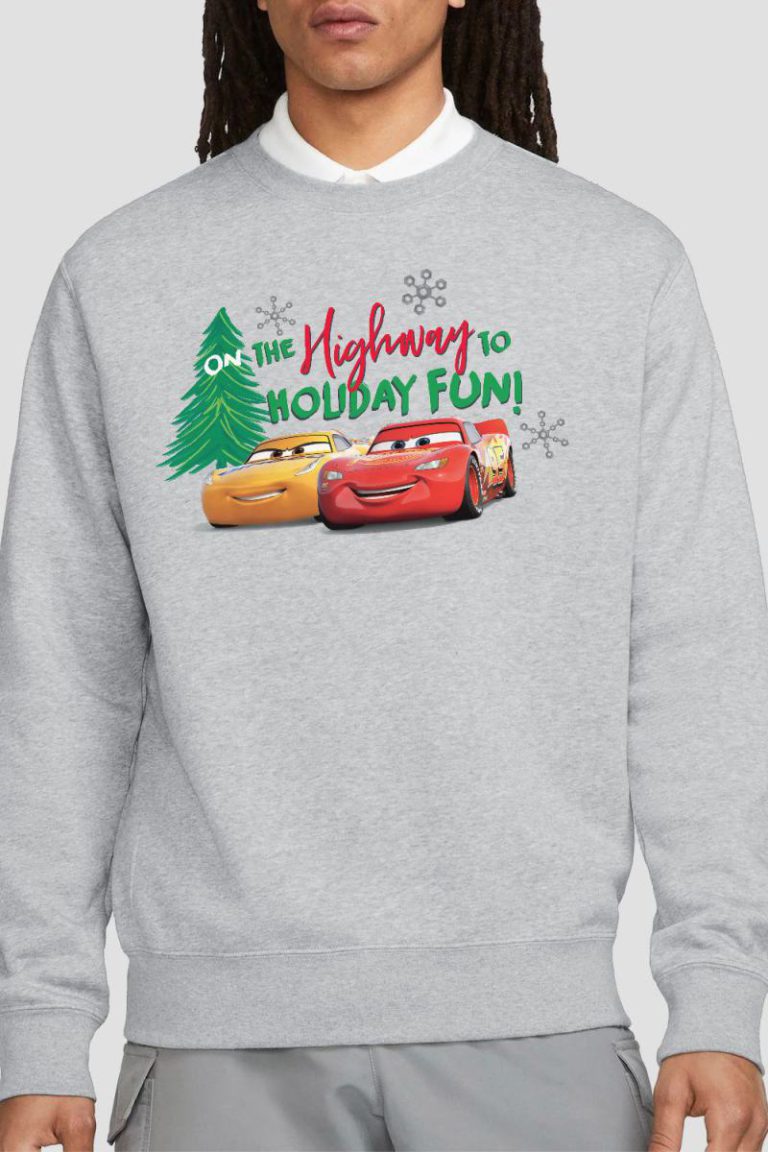 Cars Christmas Highway to Holiday Fun Lightning McQueen Sweatshirt Light Grey from Debenhams