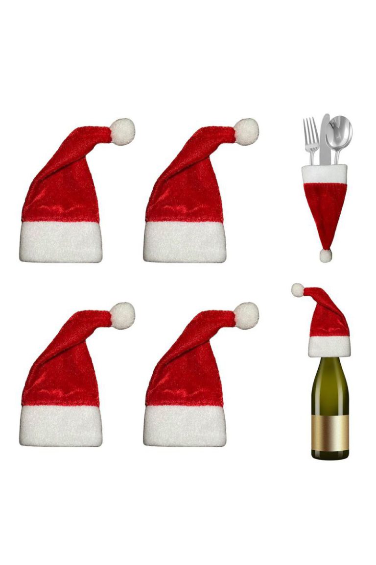 Christmas Mini Felt Fleece Santa Hat, Xmas Red Santa Tiny in Pack of 20 from Debenhams