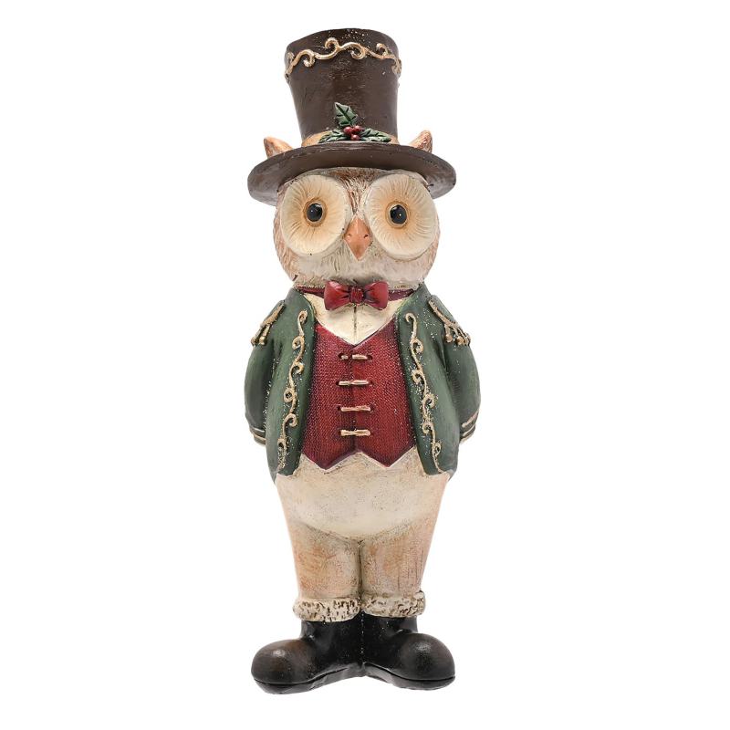 Christmas Owl Top Hat Figurine from Debenhams