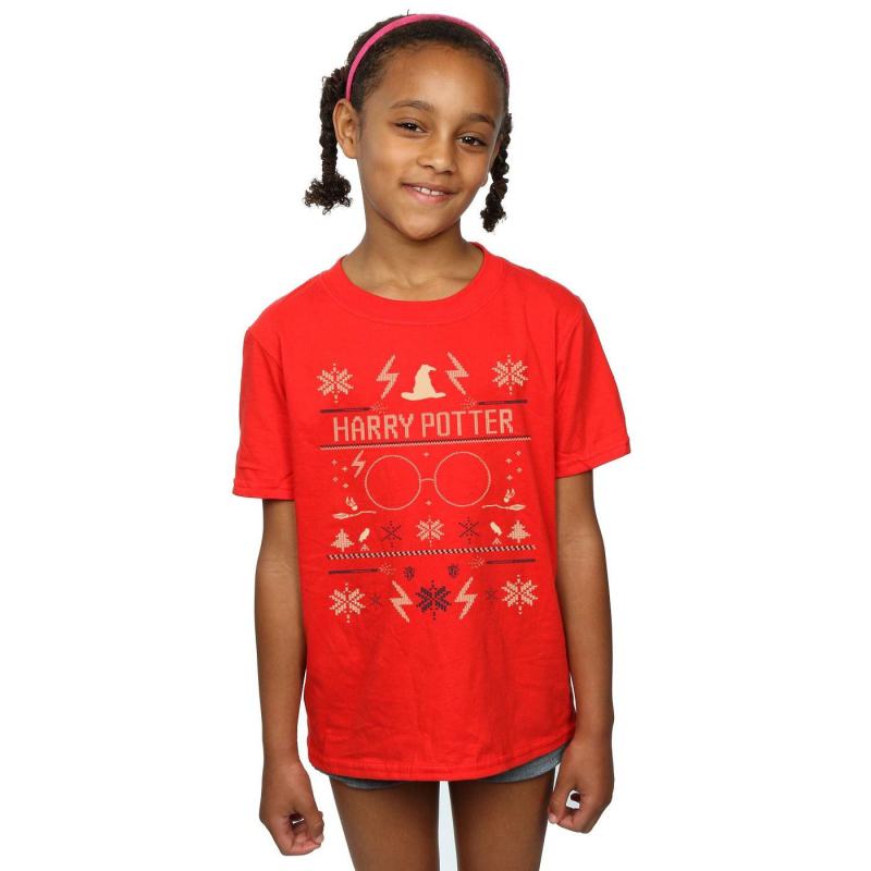 Christmas Pattern Cotton T-Shirt from Debenhams