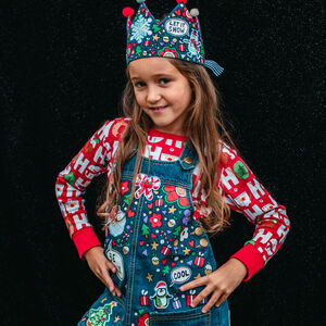 Christmas Personalised Hand Painted Denim Dress from Not On The High Street