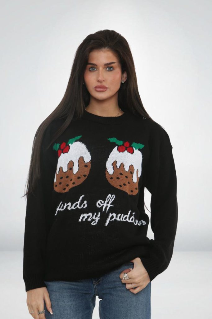 Christmas Pudding Graphic Jumper from Debenhams