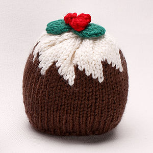 Christmas Pudding Merino Knitted Hat from Not On The High Street