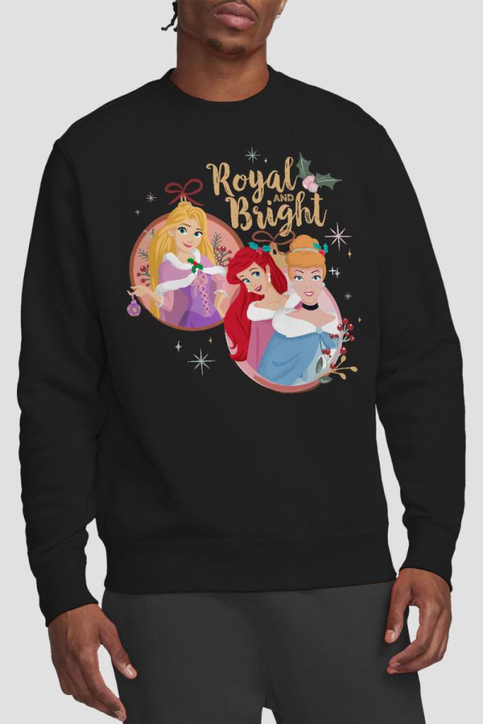 Christmas Royal And Bright Cinderella, Ariel Sweatshirt Black from Debenhams