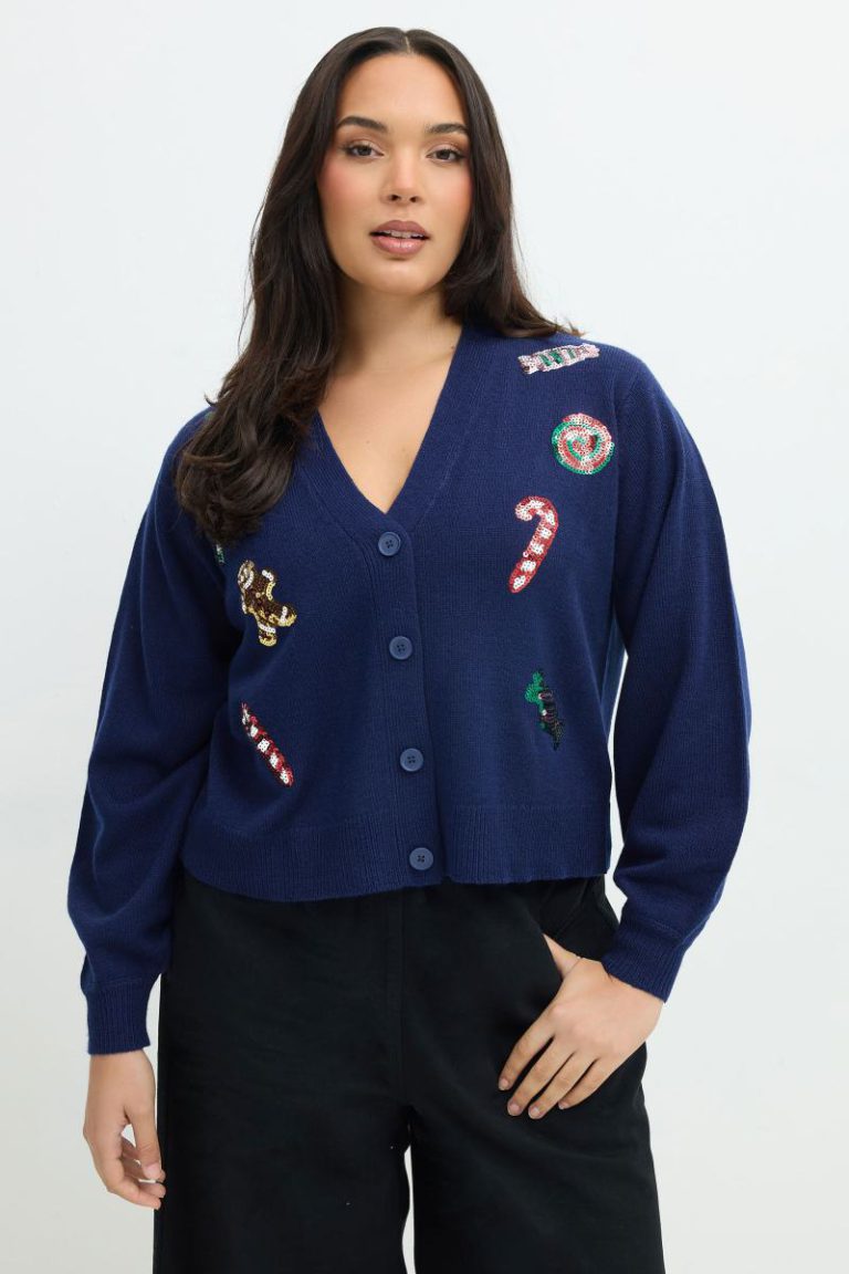 Christmas Sequin Sweet Cardigan from Debenhams