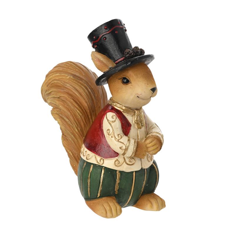 Christmas Squirrel Top Hat Figurine from Debenhams