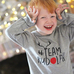 Christmas 'Team Rudolph' T Shirt from Not On The High Street
