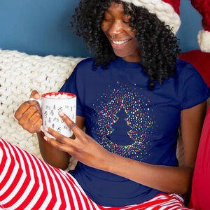 Christmas Tree Confetti Scatter Pyjama Set from Not On The High Street