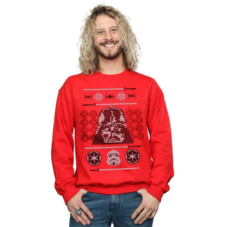 Christmas Vader Head Fair Isle Sweatshirt from Debenhams