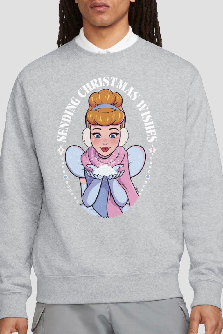 Cinderella Christmas Wishes Sweatshirt Light Grey from Debenhams