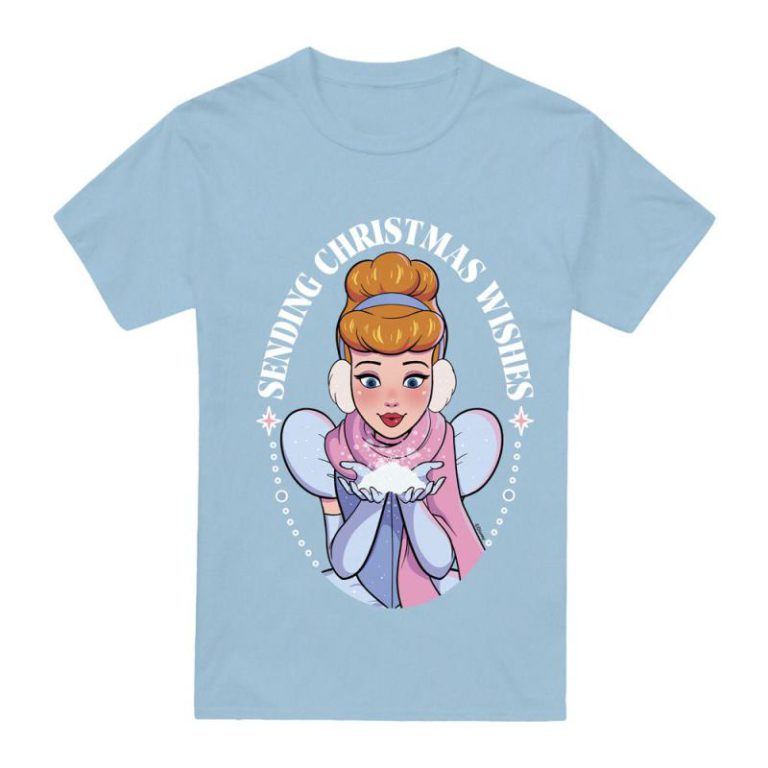 Cinderella Christmas Wishes T-Shirt Light Blue from Debenhams