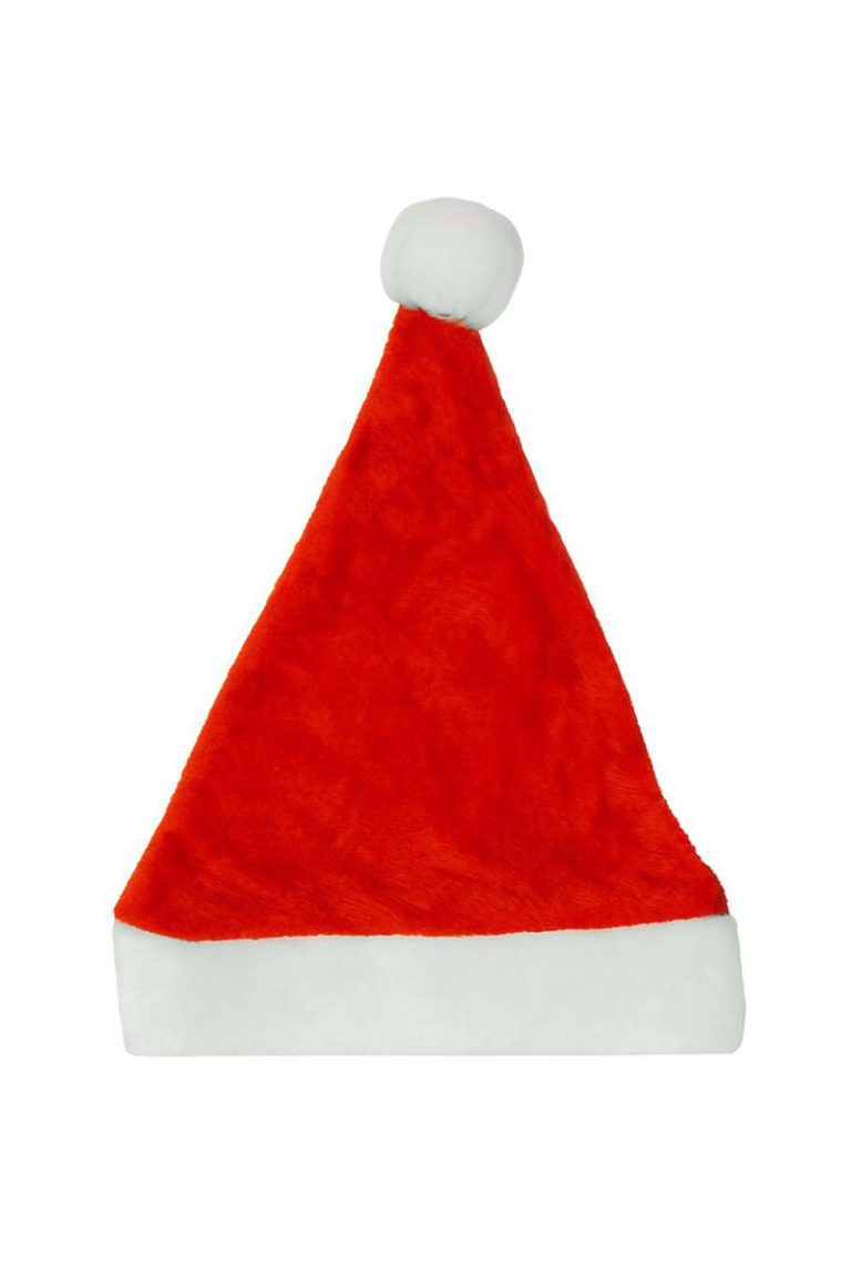 Classic Red & White Santa Hat for Adults in Soft & Warm Velvet Xmas Hat for Christmas from Debenhams