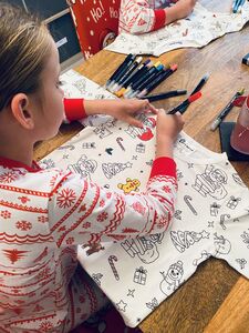 Colour Me In Kids Christmas Pyjamas With Pens from Not On The High Street