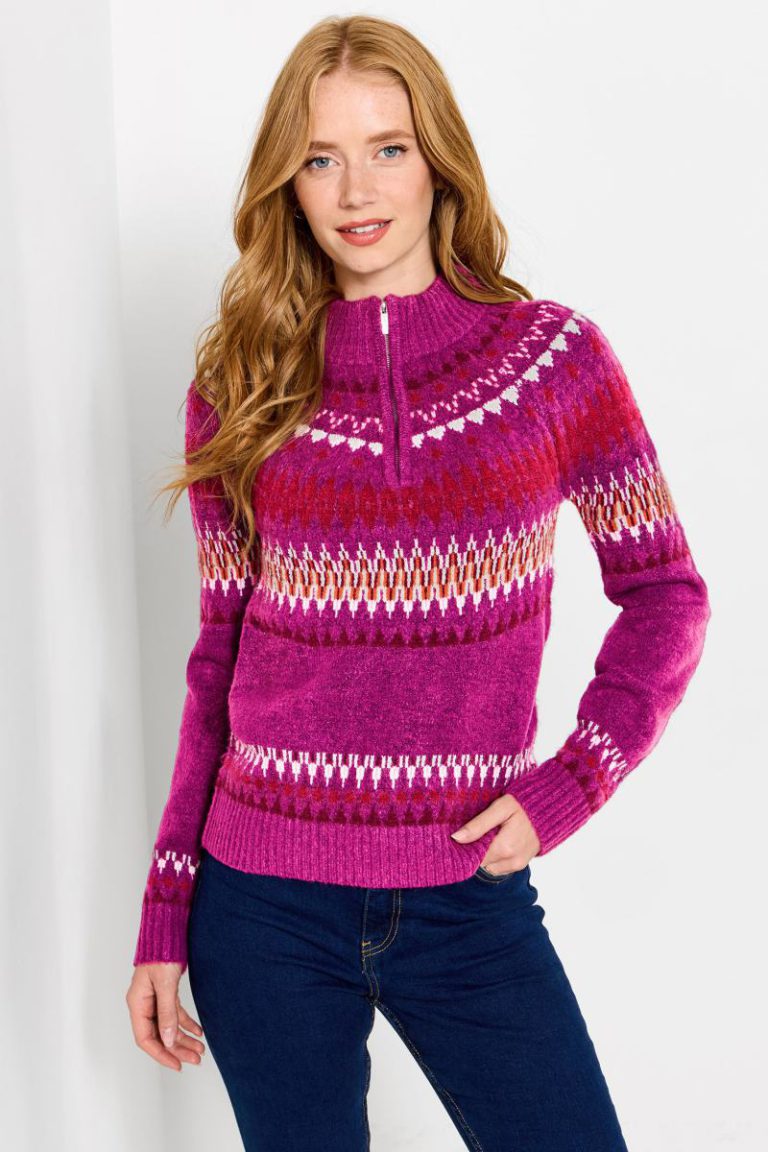 Connie Half Zip Fairisle Jumper Christmas jumper from Debenhams