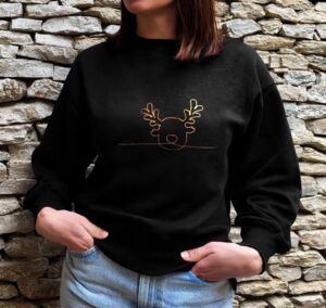 Copper Reindeer Christmas Jumper from Not On The High Street