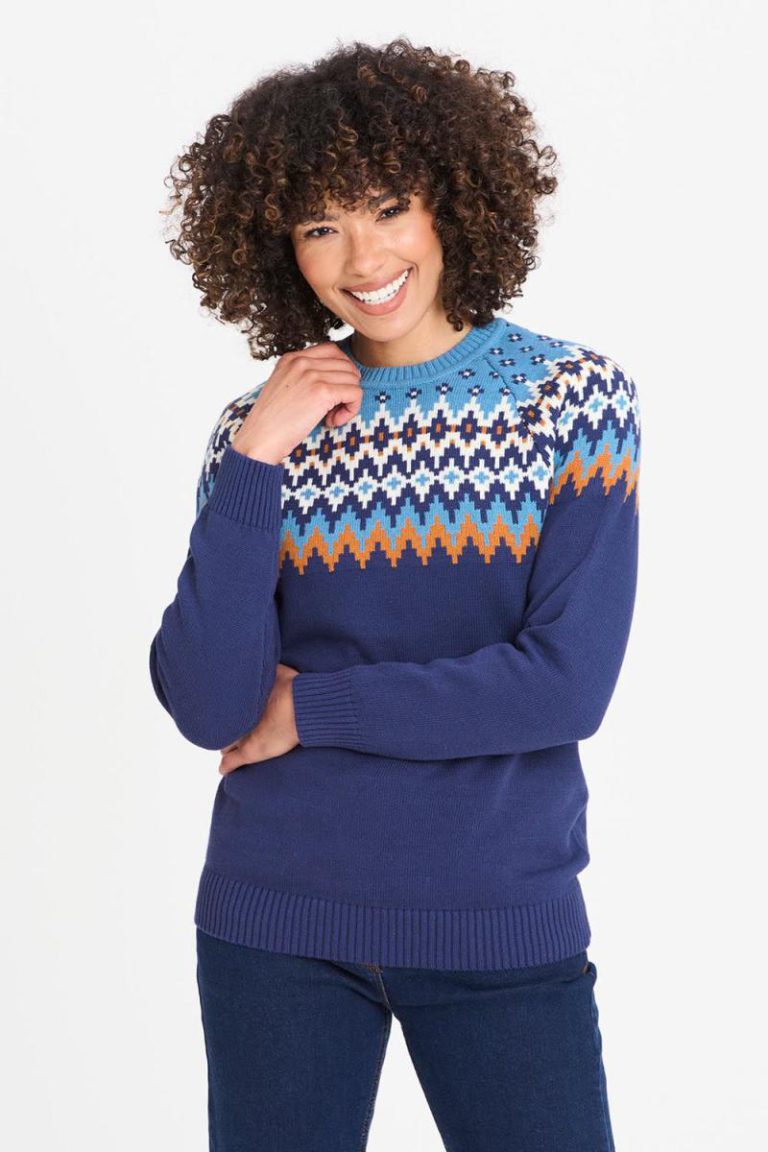 Cotton Fair Isle Crew Neck Jumper Christmas jumper from Debenhams