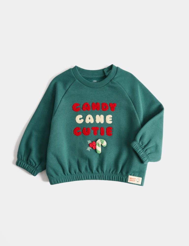 Cotton Rich Christmas Jumper (0-3 Yrs) from Marks & Spencer