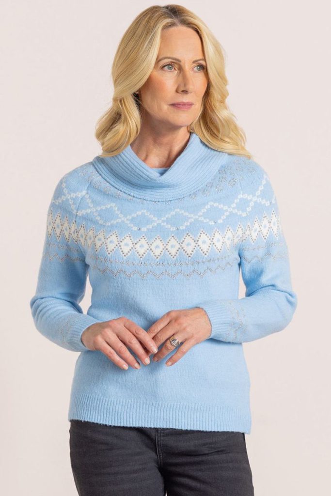 Cowl Neck Fairisle Jumper Christmas jumper from Debenhams
