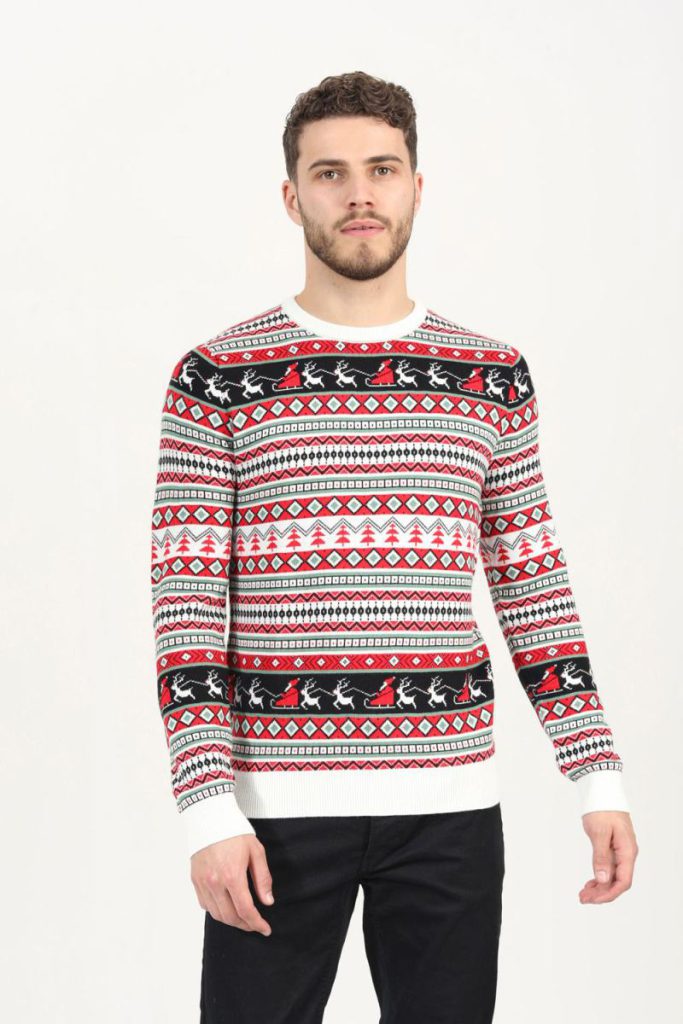 Crew Neck Fairisle Christmas Jumper from Debenhams