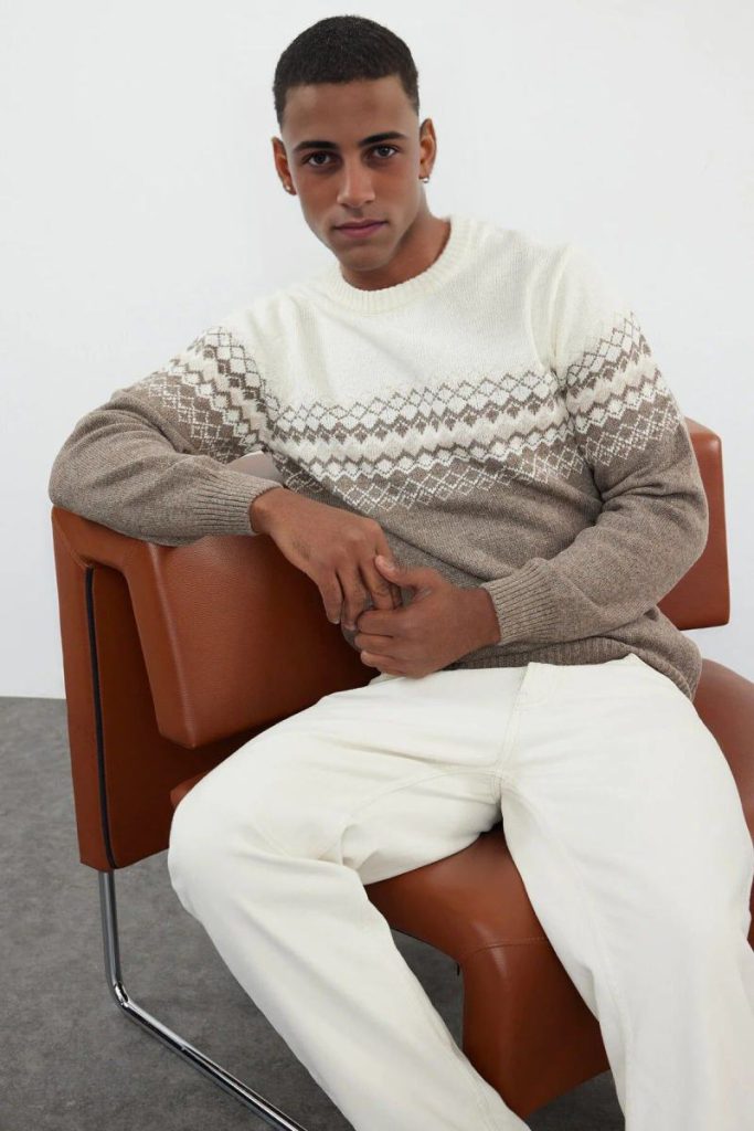 Crew Neck Fairisle Knit Jumper Christmas jumper from Debenhams