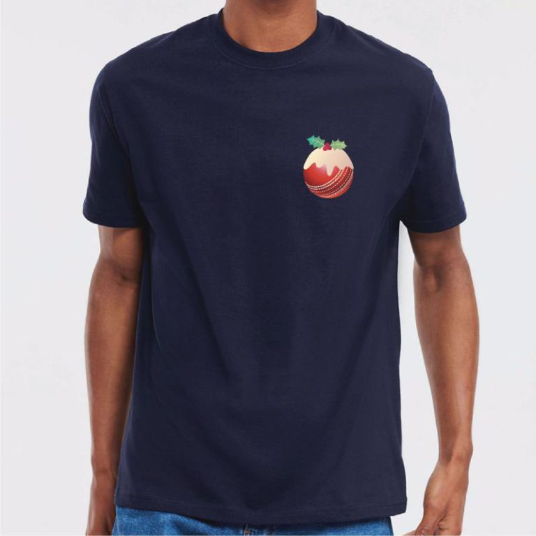 Cricket Christmas Pudding T Shirt from Debenhams
