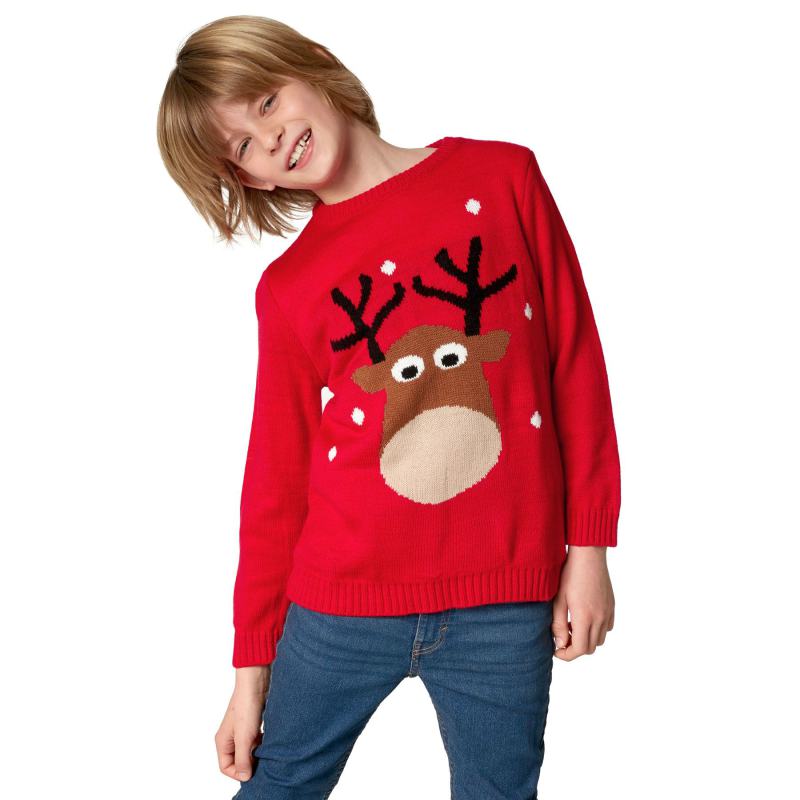 Cute Reindeer Kids' Christmas Jumper from Debenhams