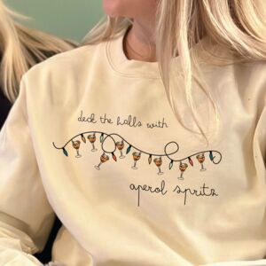 Deck The Halls With Aperol Spritz Christmas Jumper from Not On The High Street