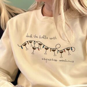 Deck The Halls With Espresso Martini Christmas Jumper from Not On The High Street
