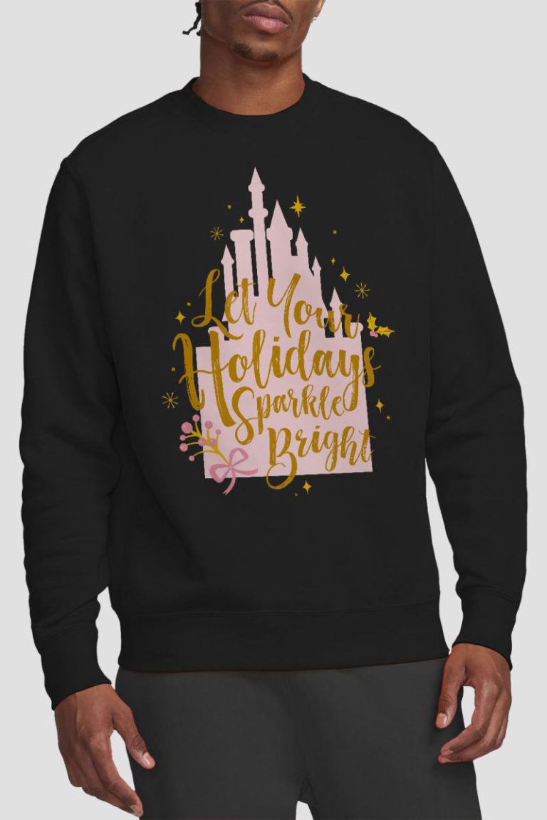 Disney Princess Christmas Let Your Holidays Sparkle Bright Sweatshirt Black from Debenhams