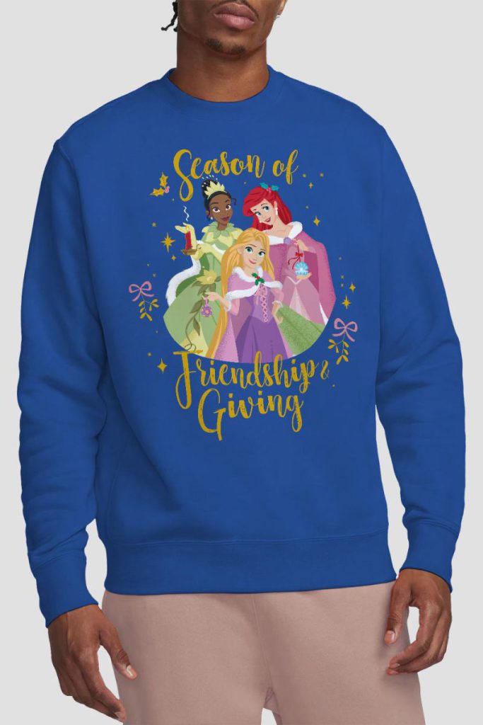 Disney Princess Christmas Season Of Giving Ariel, Tiana Sweatshirt Royal from Debenhams