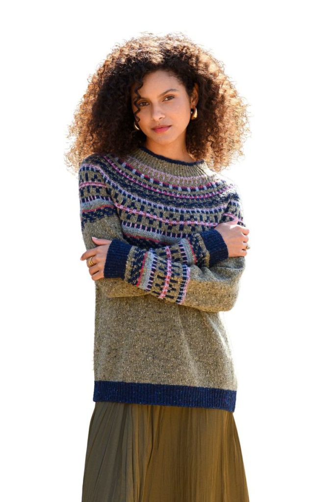 Donegal Fair Isle Yoke Sweater Christmas jumper from Debenhams