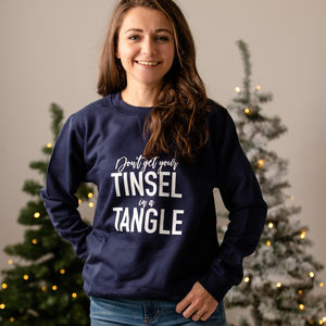 Don't Get Your Tinsel In A Tangle Christmas Jumper from Not On The High Street