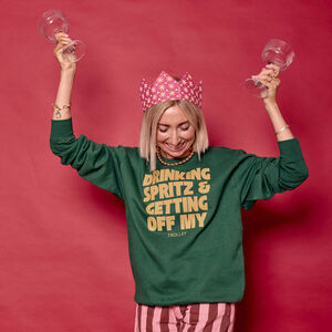 Drinking Spritz Christmas Jumper Sweatshirt from Not On The High Street