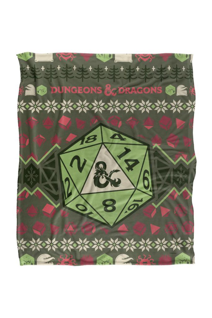 Dungeons And Dragons 20-Sided Dice Ugly Christmas Sweater Silky Touch from Debenhams