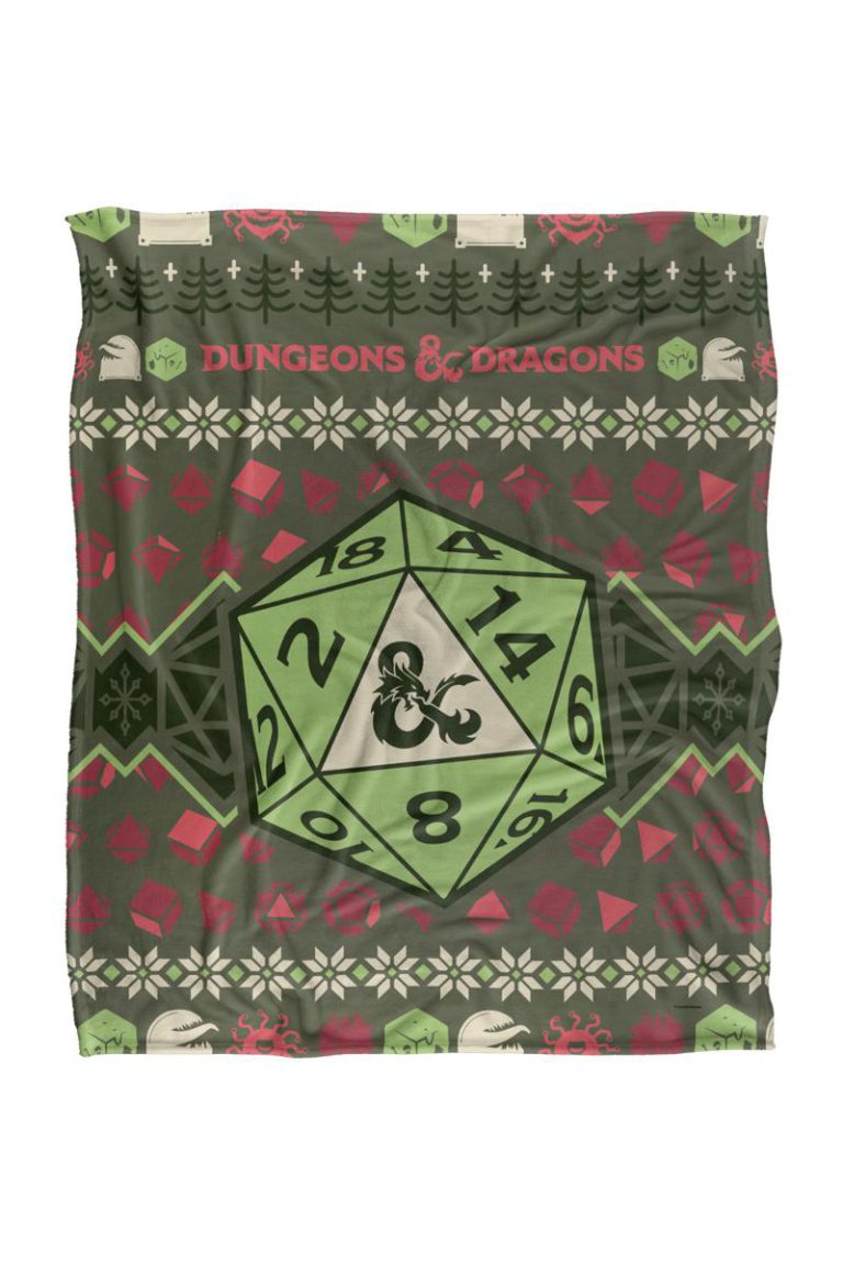 Dungeons And Dragons 20-Sided Dice Ugly Christmas Sweater Silky Touch from Debenhams