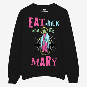 Eat Drink And Be Mary Men's Christmas Jumper from Not On The High Street