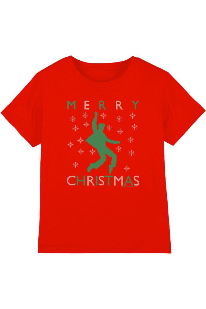 Elvis Dancing Ugly Christmas Kids T-Shirt, Red from Debenhams