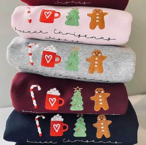 Embroidered Christmas Jumper 'Sweet Christmas Wishes' from Not On The High Street