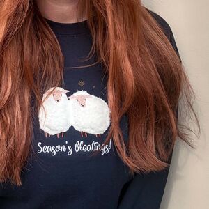 Embroidered Fluffy Sheep Christmas Sweatshirt from Not On The High Street