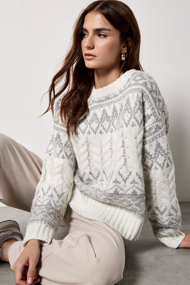 Fair Isle Cable Knit Jumper Christmas jumper from Debenhams