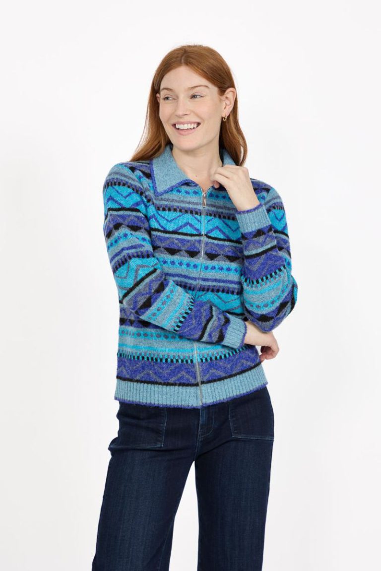 Fair Isle Collared Knit Cardigan Christmas jumper from Debenhams