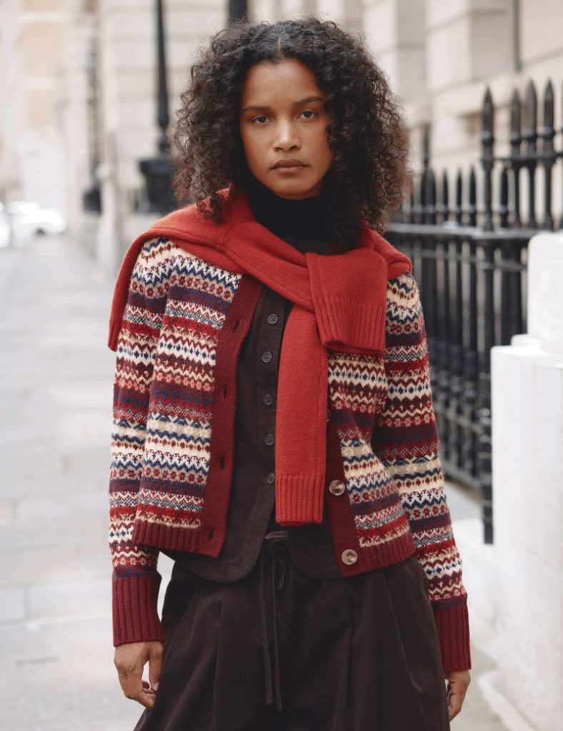 Fair Isle Crew Neck Cardigan with Wool Christmas jumper from Marks & Spencer