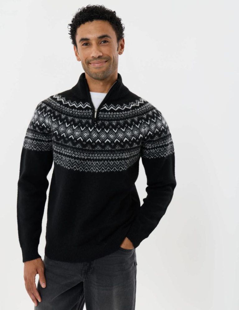 Fair Isle Funnel Neck Jumper Christmas jumper from Marks & Spencer