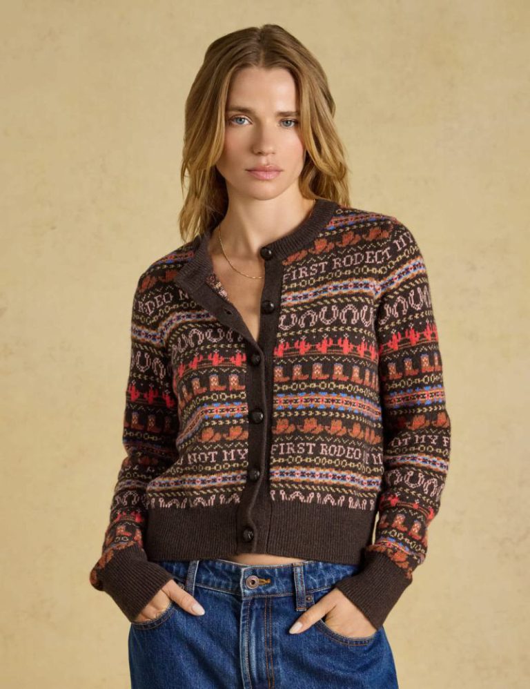Fair Isle Knitted Cardigan Christmas jumper from Marks & Spencer