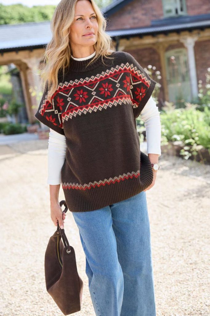 Fair Isle Sleeveless Jumper Christmas jumper from Debenhams