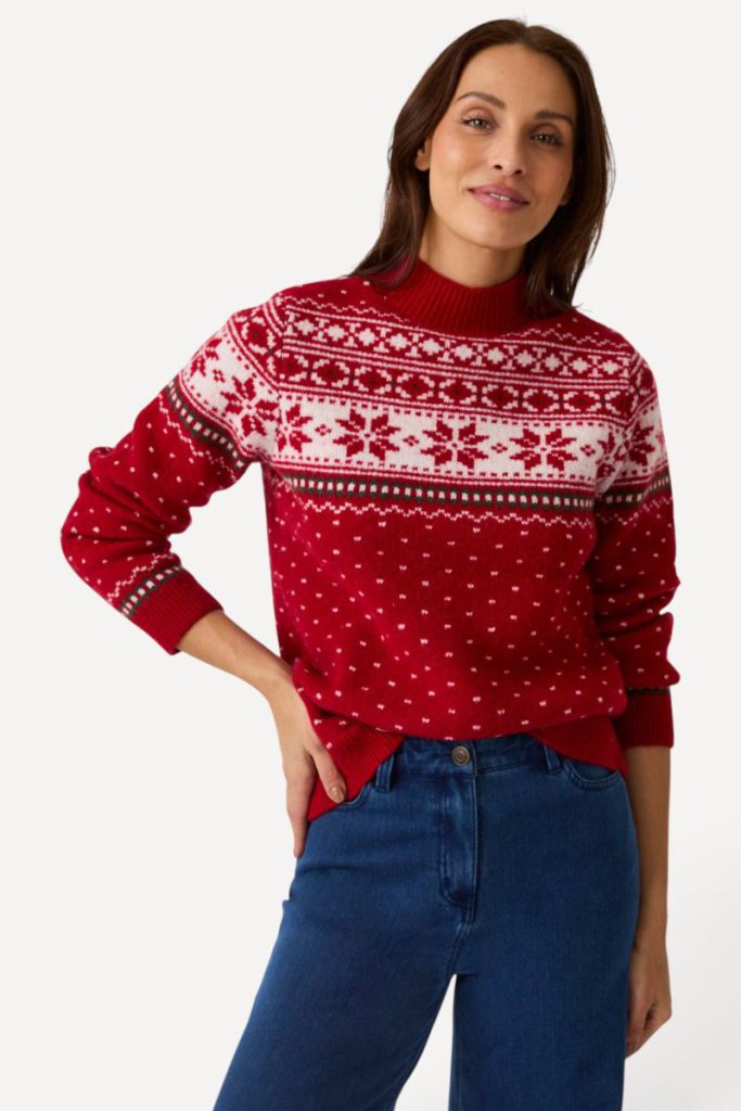 Fair Isle Thermolactyl High in Neck Knitted Jumper Christmas jumper from Debenhams