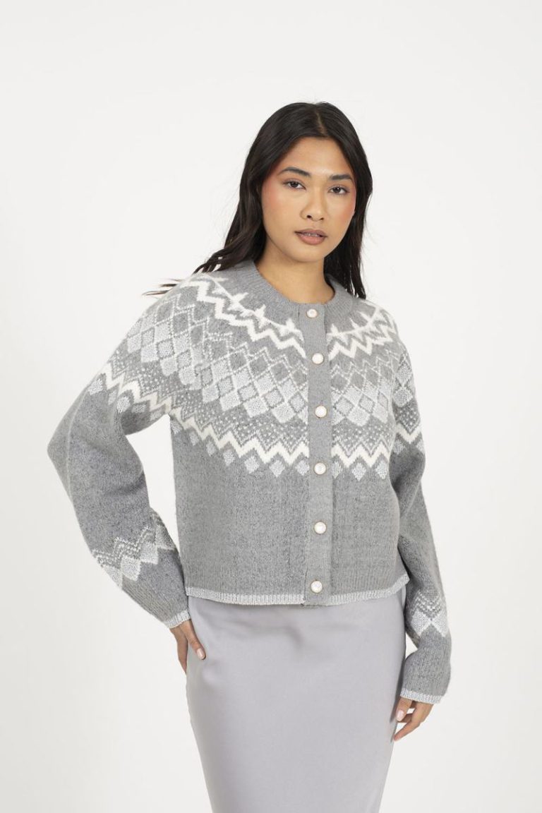 Fairisle Cardigan With Faux Pearl Buttons Christmas jumper from Debenhams