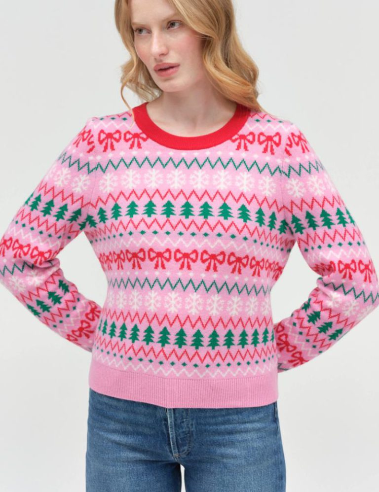 Fairisle Crew Neck Jumper with Wool Christmas jumper from Marks & Spencer